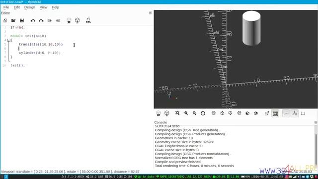 Урок 4. OpenSCAD - наверное самая гибкая среда для 3Д моделировани смотреть онлайн
