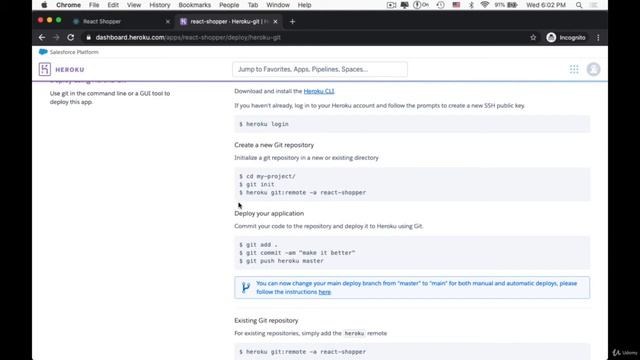 Deploy app to Heroku in shopping cart application #20 смотреть онлайн