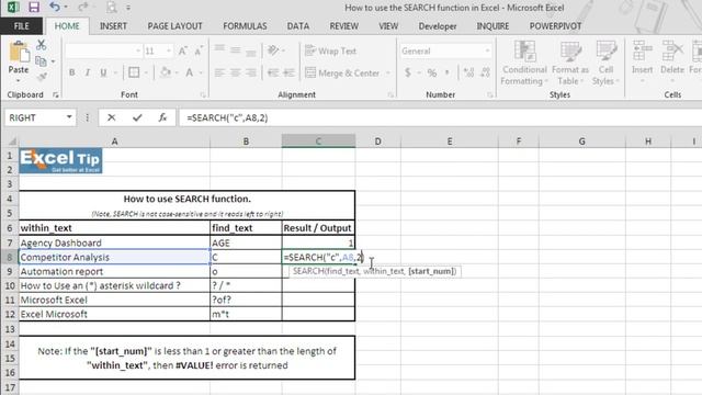 How to use SEARCH function in Excel смотреть онлайн