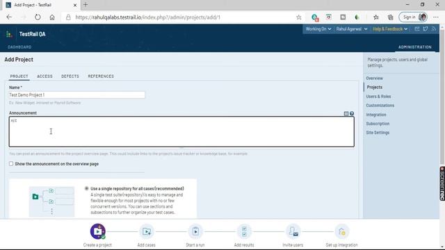 TUTORIAL #4 |HOW TO ADD PROJECTS IN TESTRAIL | RAHUL QA LABS[2020] смотреть онлайн