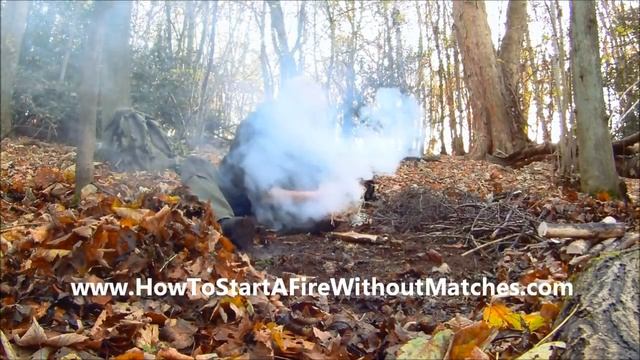 How To Start A Fire Without Matches - Flint and Steel - Amadou Tinder смотреть онлайн