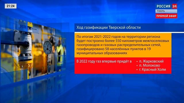 В Тверской области продолжается газификация отдаленных районов