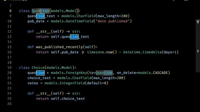 13 Working With Django Database API | Official Django Polls Companion Videos смотреть онлайн