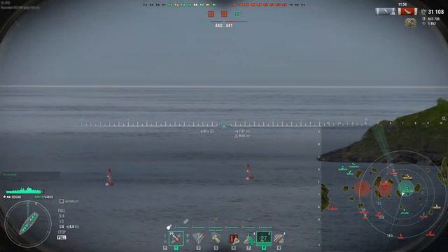 EDGAR super krążownik 12 zatopionych okrętów World of warships (wows) смотреть онлайн