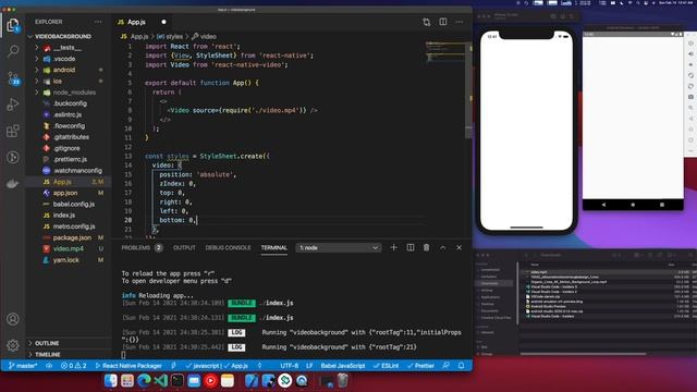 Login Screen with Video Background | React Native | Under 5 Min смотреть онлайн