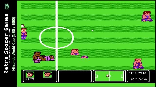 Retro Soccer Games - Road to EM 2012 - Nintendo World Cup (NES|1990) смотреть онлайн