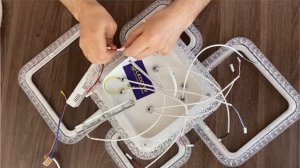 LEDCITY: СБОРКА И СИНХРОНИЗАЦИЯ ЛЮСТРЫ "РОМБЫ" | #освещение #ledcity