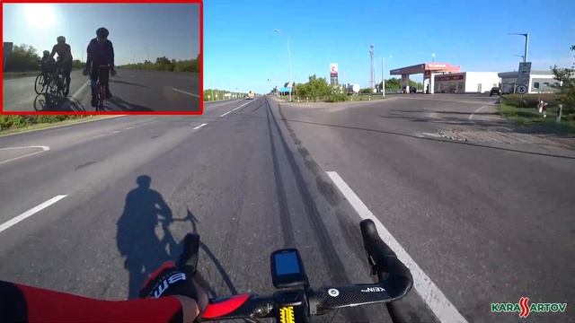 Часть 1: 200 км на велосипеде из Астаны в село Родина и обратно (бревет). смотреть онлайн