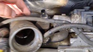 Замена прогоревшей трубки датчика давления на входе в турбину рено Сценик3 к9к 836. Ошибка df998.