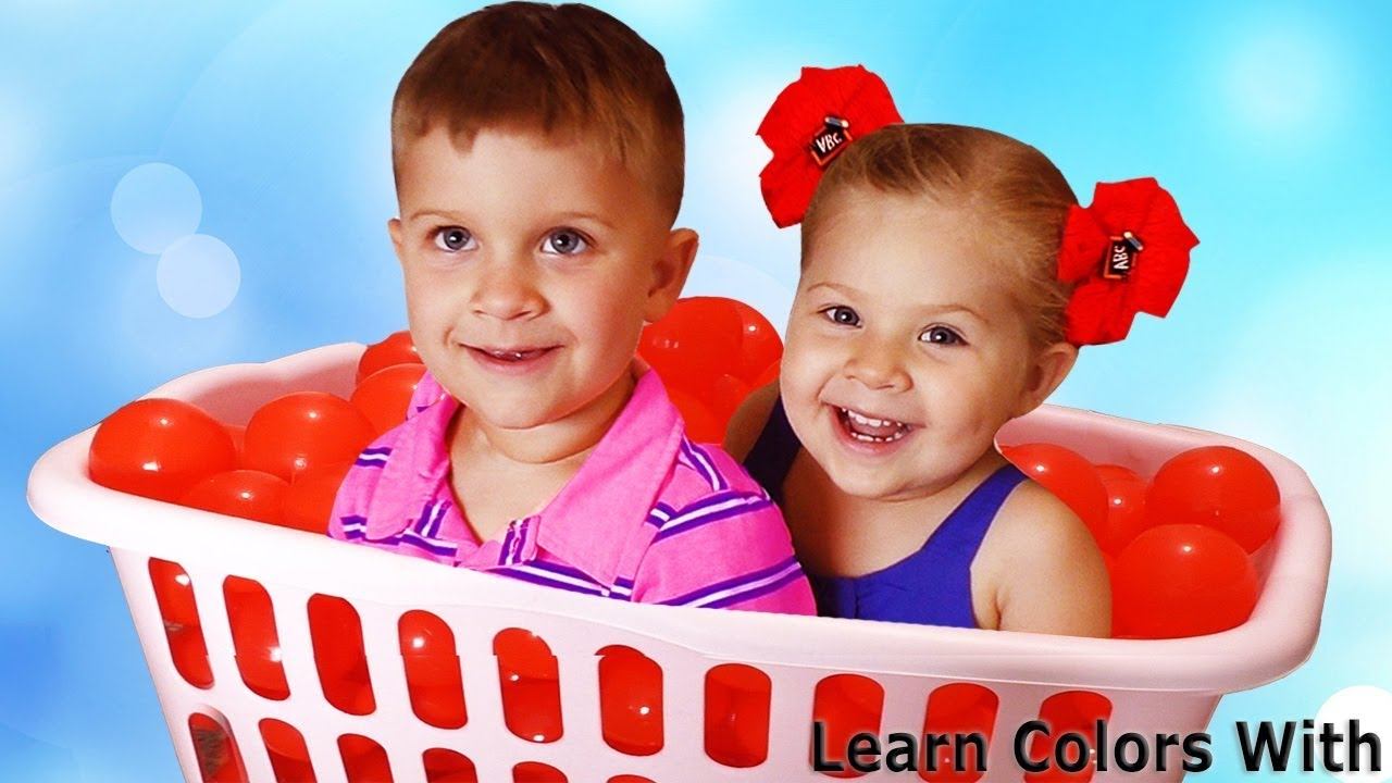 Learn colors with Baby and balls / Сolor Songs for kids, Nursery Rhymes for children смотреть онлайн