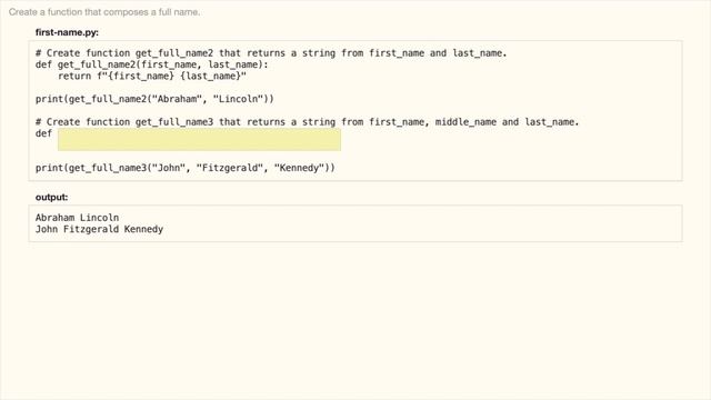 Concatenate first and last name - Python Exercise for beginners смотреть онлайн