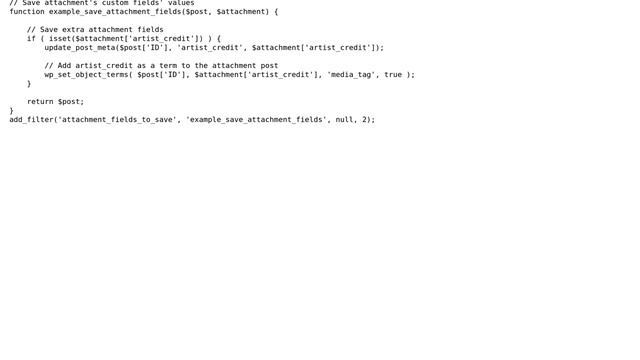 Wordpress: Set attachment tags from attachment's custom field data смотреть онлайн