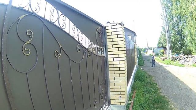Кованые ворота. Откатные ворота и калитка с коваными элементами смотреть онлайн