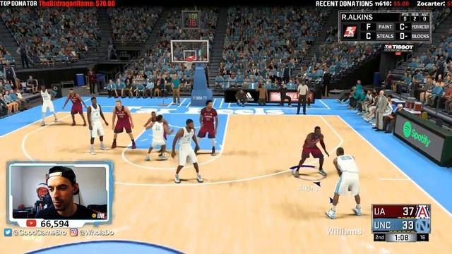 COLLEGE HOOPS 2K17 - ARIZONA AT UNC | HUNT FOR MARCH MADNESS | EP7 смотреть онлайн