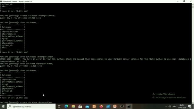 MEMBUAT DATABASE MySql DENGAN MENGGUNAKAN CMD (Command Prompt). ❗❗❗ смотреть онлайн