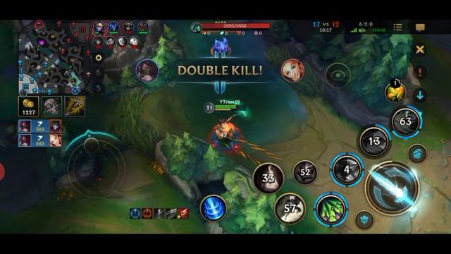 Akali Baron Line Gameplay wild rift - League of legends wild rift | LOL MOBILE смотреть онлайн