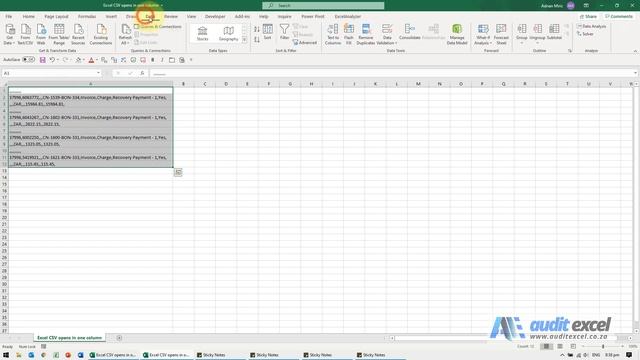 Excel CSV opens up in one column instead of separate columns смотреть онлайн