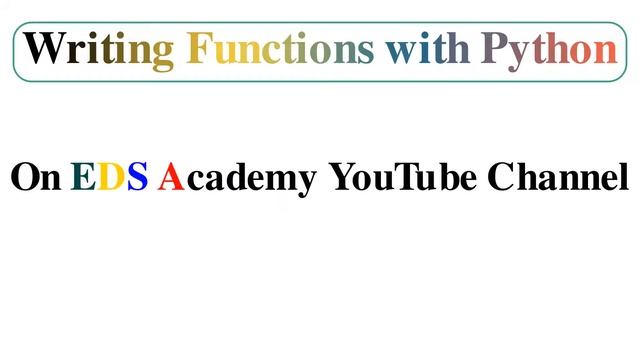Writing Functions with Python course смотреть онлайн