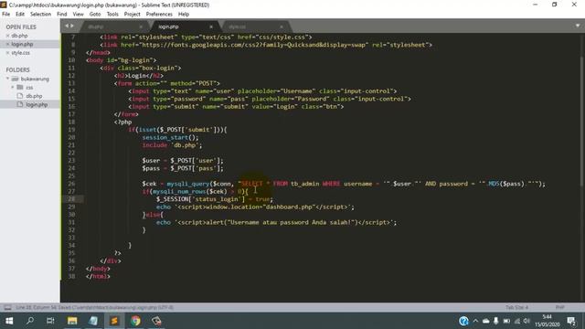 Tutorial Membuat Website Toko Online Menggunakan PHP dan MySQL | Login (2) смотреть онлайн