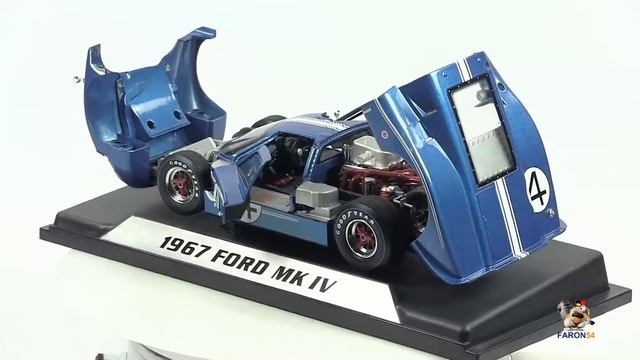 Shelby Collectibles Ford GT40 MK IV N4 Le Mans 1967 1:18 Diecast Faron54 HD смотреть онлайн