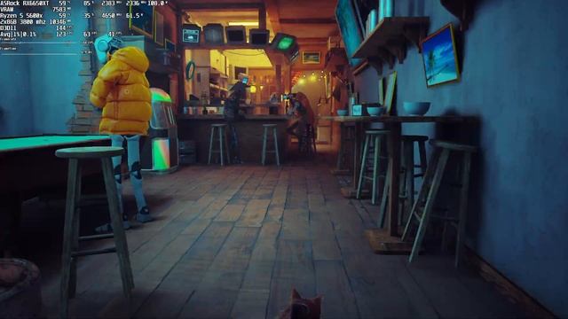 Stray - Midtown - RX 6650 XT + Ryzen 5 5600x - 1080p - Max Settings смотреть онлайн