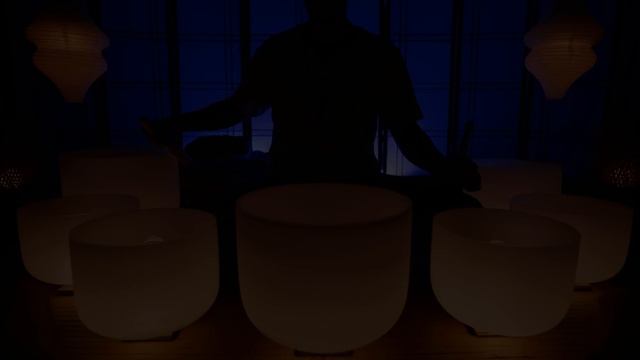 The Best Sleep Music - Crystal Singing Bowls For Comfort & Security [8 Hour Dark Screen Sound Bath]
