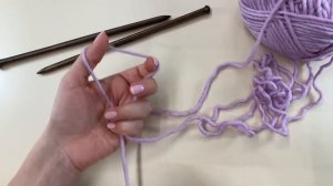 3 способа сделать первую петлю спицами - видео урок вязания для начинающих