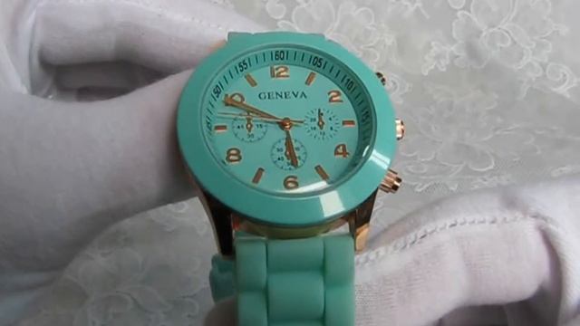 Часы.Geneva.Самый модный и популярный цвет - мята!!!!!!
