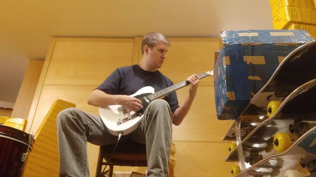 Обзор звука китайской реплики Fender Telecaster белый гриф клён-палисандр смотреть онлайн