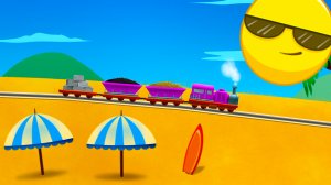 КОНСТРУКТОР ПОЕЗДОВ | Перевозим грузы на поезде с вагонами | СМАЙЛИКИ