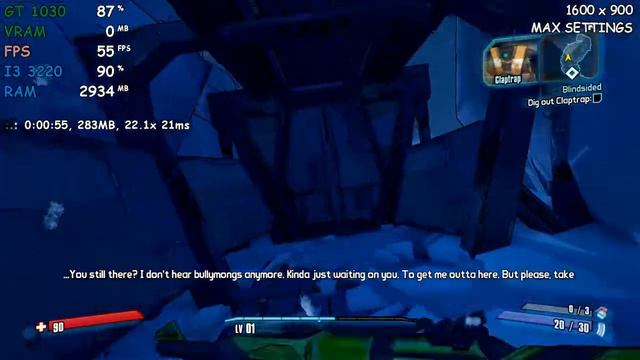 Borderlands 2 [PC] - I3-3220 + GT 1030 смотреть онлайн