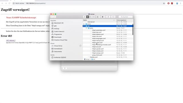 New xampp security concept - Access Forbidden Error 403 - phpMyAdmin смотреть онлайн