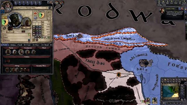 Crusader Kings II: Middle Earth - Dwarves of Erebor - Ep 4 смотреть онлайн