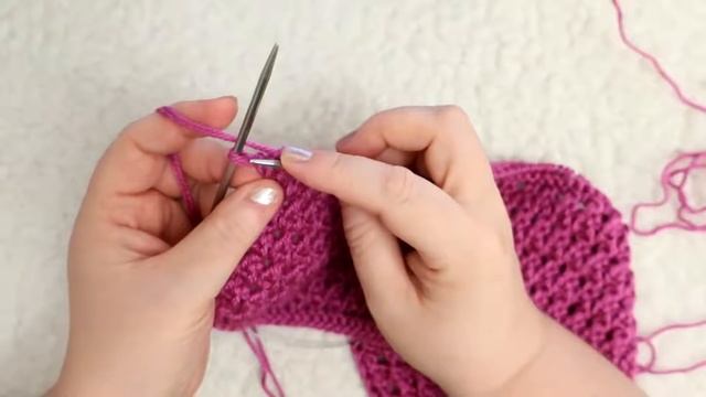 ШАПКА СПИЦАМИ С ОТВОРОТОМ. Мастер класс смотреть онлайн