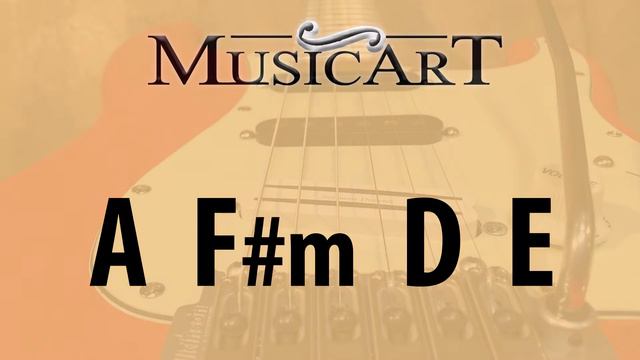 Guitar backing track in A Major - Pop style смотреть онлайн