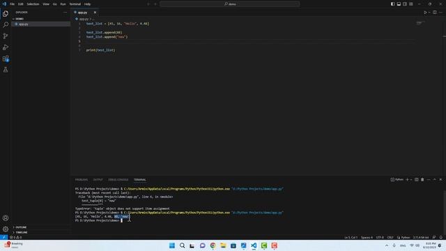 Python For Beginners 04 - List, Tuple, Set and Dictionary смотреть онлайн