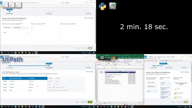 Comparison of 4 RPA technologies (UiPath, VBA, Python/Selenium, Autohotkey) смотреть онлайн