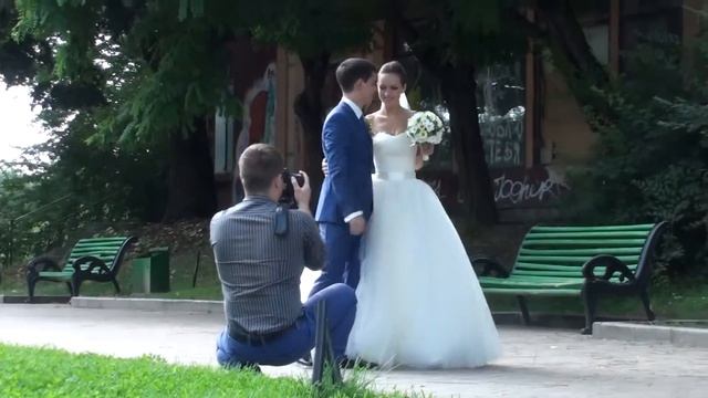 День свадьбы ...сладкая парочка, фотосессия смотреть онлайн