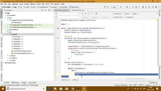 Dice Rolling Game | Part-3 | ANDROID STUDIO смотреть онлайн