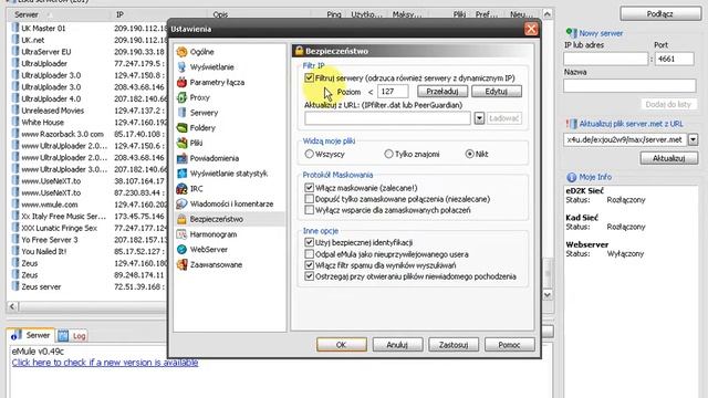 eMule - Ładowanie Filtra IP смотреть онлайн