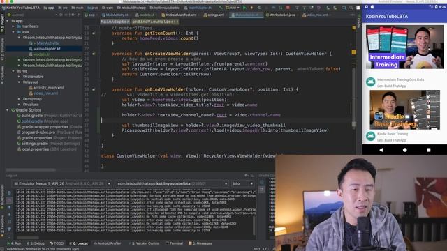 Kotlin YouTube - Load and Cache Images Picasso (Ep 3) смотреть онлайн