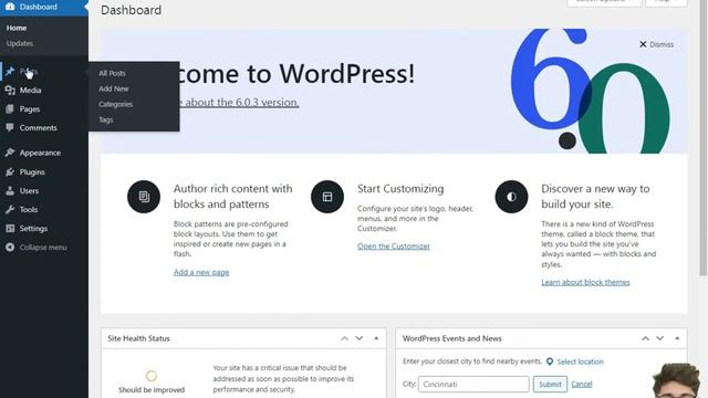 Introduction to WordPress Admin Panel & Dashboard /WordPress Dashboard Tutorial - Exploring 2022 смотреть онлайн