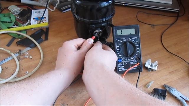 Как подключить компрессор от морозилки ( холодильника)??? смотреть онлайн