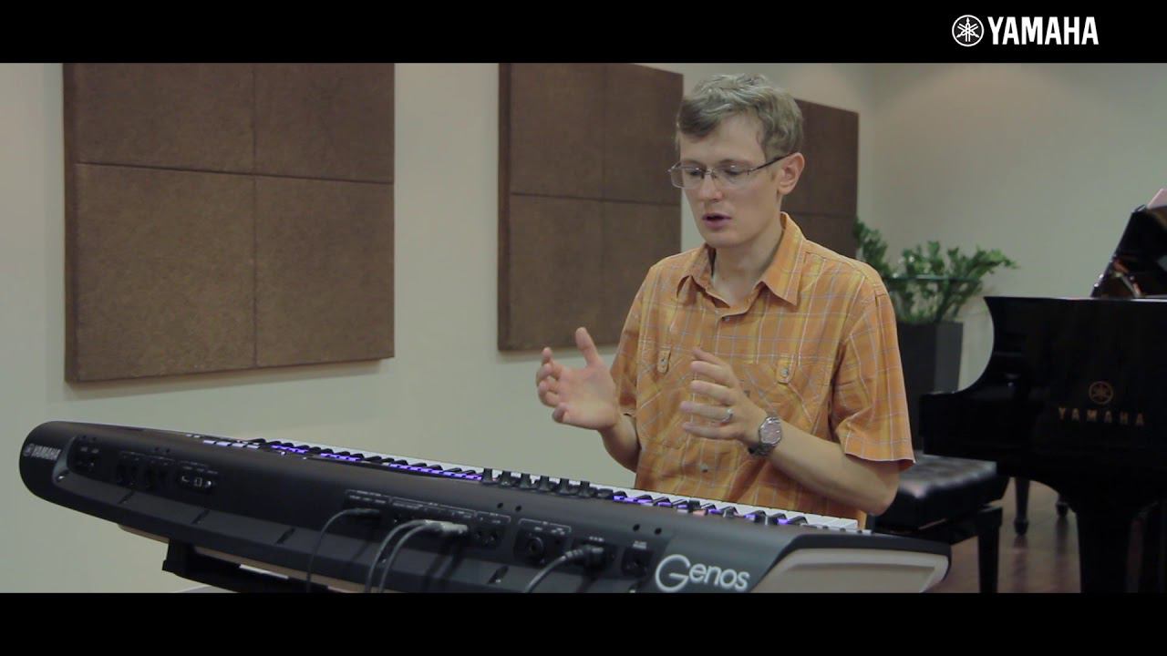 Yamaha GENOS — Резонансные особенности регистров смотреть онлайн