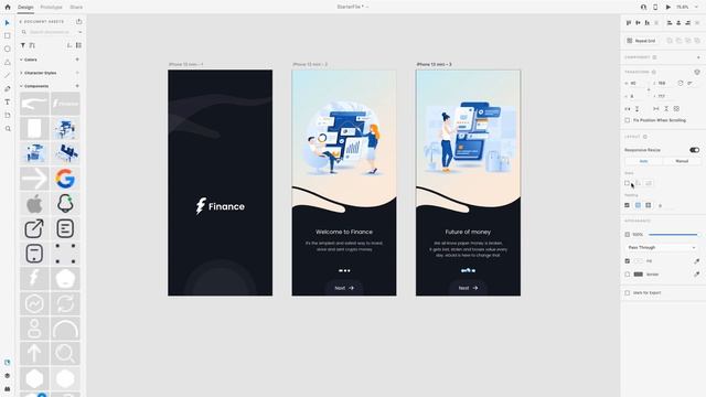 Adobe XD Tutorial for Beginners | Finance App UI Design смотреть онлайн