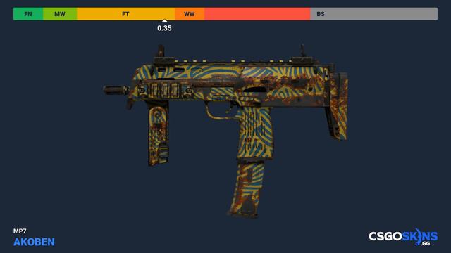 MP7 Akoben - Skin Float And Wear Preview смотреть онлайн