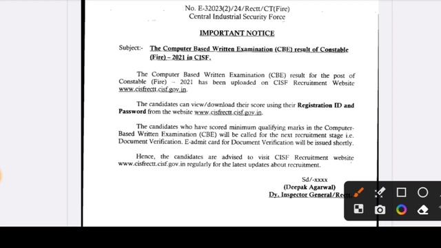 CISF Fire Result 2023 | CISF Fireman Cut Off 2023 | How to Check CISF Fireman Result 2023 смотреть онлайн