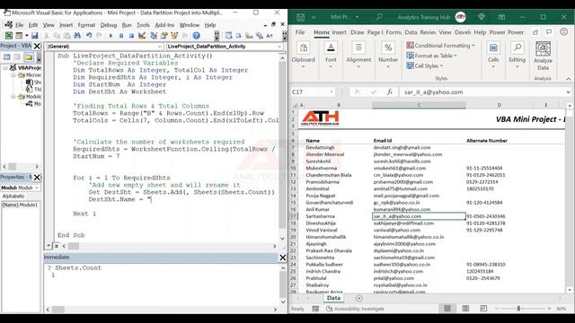 How to Split data into Multiple worksheets using VBA - Advanced VBA Tutorial By AnalyticsTrainingHu смотреть онлайн