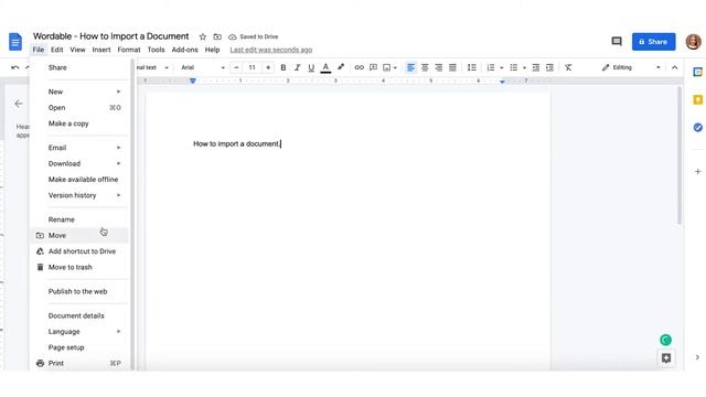 How to Import to Wordable from Google Docs смотреть онлайн
