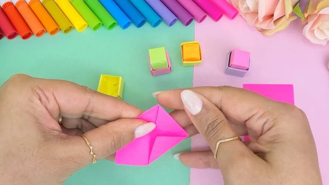 How to Make MINI Origami BUTTON Toy no Glue | Origami Pop it Fidget Toy смотреть онлайн